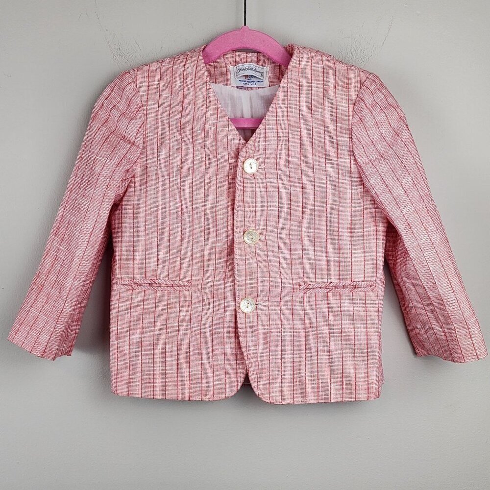 Imp originals for Saks toddler boy sz 4 blazer pink lined